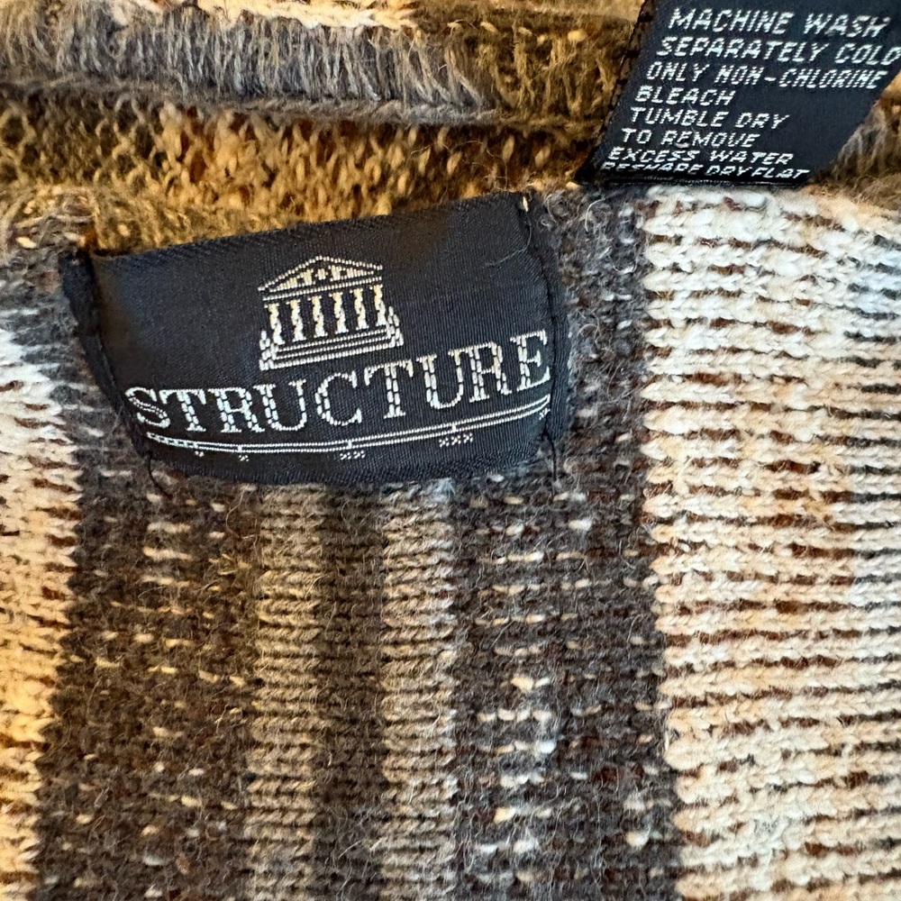 Structure Women's Textured Striped Vest - Picture 3 of 3